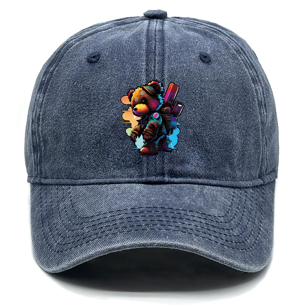 Cool Street Bears Snapback Baseball Cap Unisex Caps For Man Non-Stretch Fabric Stylish Adjustable Caps Perfect For Travelling