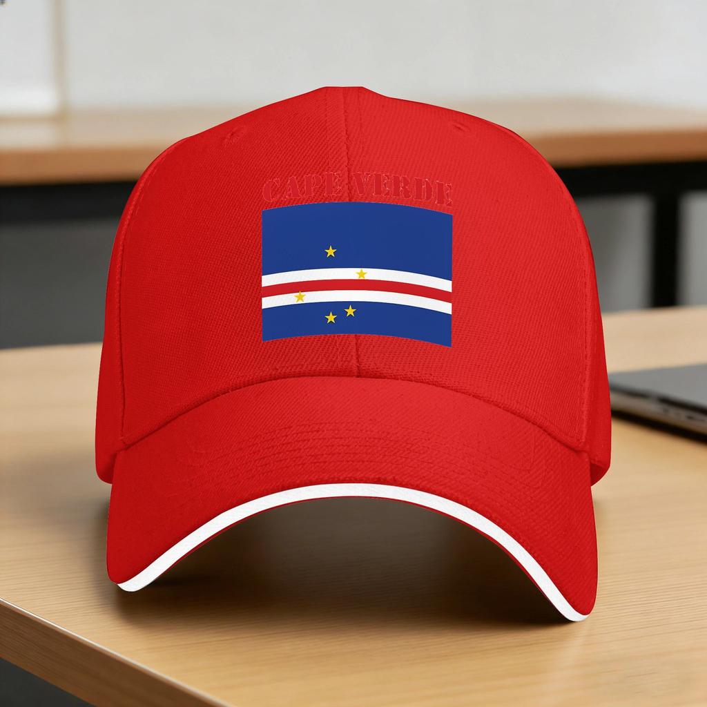 Cape Verde Flag Baseball Cap UnisexTeens Print Trucker Hat Summer Yk Funny Outdoor Sport Dropshipping Baseball Caps