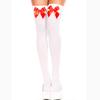 Sexy Women'S Hosiery Pink Bow Stay Up Thigh High Silk Stockings Hose.Ladies Sweet Bow Stockings Pantyhose Students Stockings
