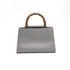 GUCCI Bamboo Handbag Bamboo gray Women 459076 Used