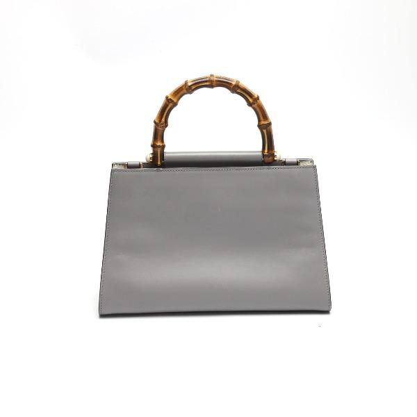 GUCCI Bamboo Handbag Bamboo gray Women 459076 Used