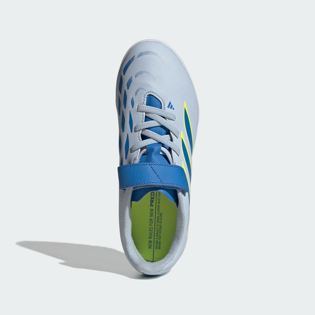 adidas PREDATOR CLUB Hook-and-Loop Turf Football Kids JS0368 Kids' Performance Sports Shoes Crystal Sky / Ray Blue / Team Solar Yellow 2