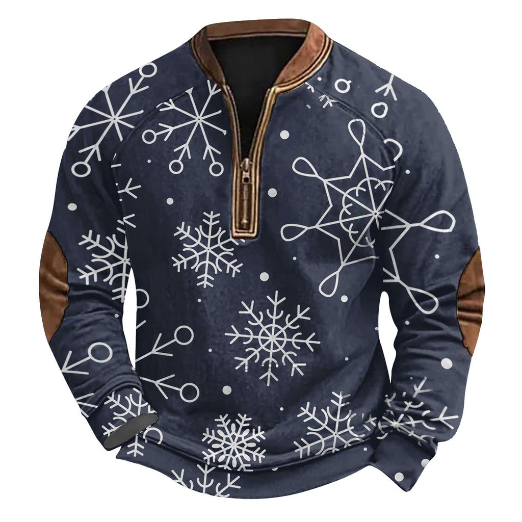 Men's Winter  Buckle Sweatshirt Men's Printed Men's Sweatshirt