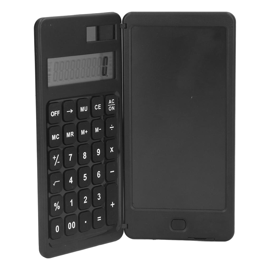 Solar Calculator with LCD Writing Tablet Portable Foldable Desktop Calculator for Office Study Room