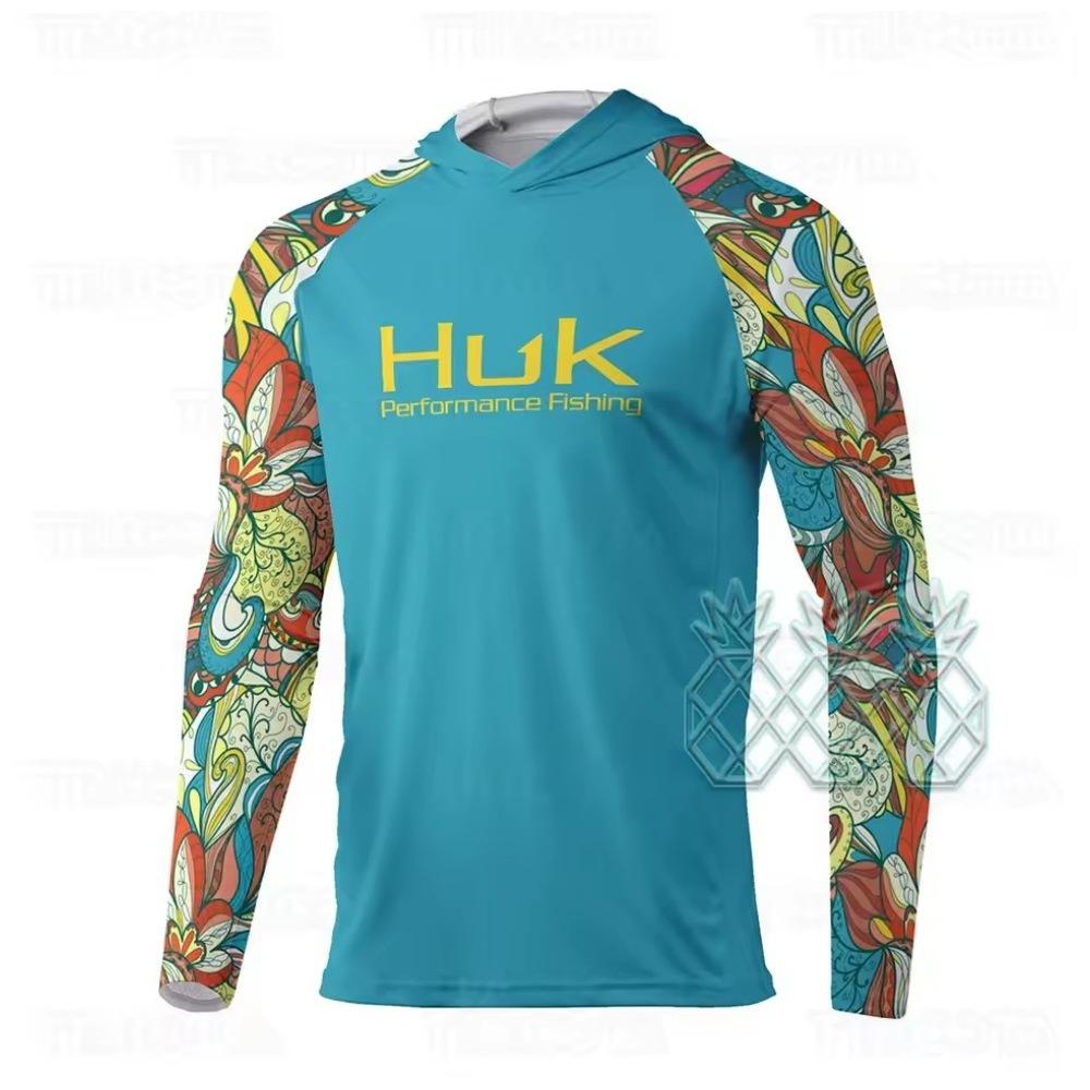 HUK Fishing Suit Men's Long-Sleeve Fishing Suit Sea Fishing Boat Quick-Dry Breathable Sun Protection Fishing Suit