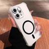Case for OPPO Reno14 Pro 5G,Reno14 5G Cute Airbag Corner Pastel Matte Magnetic Casing Semi Shockproof Phone Cover