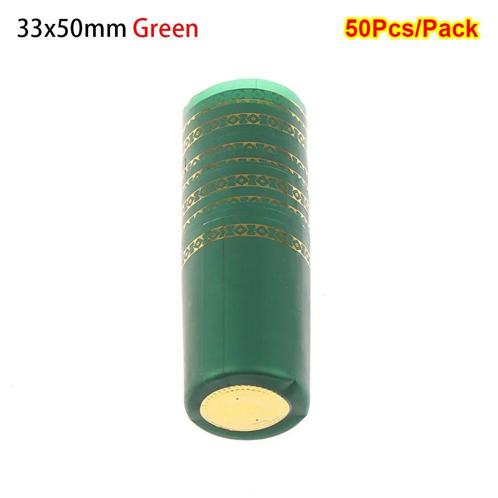 10Pcs Home Bar Supplies Heating Shrinkable Caps Airtight Shrinking Film Sealing Capsules Red Wine