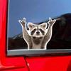 1pc Rock Raccoon Motorcycle Stickers Waterproof for Motorcycle Fairings Fuel Tanks Car Windows Scooters Universal Vinyl Decals