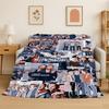 SPN Supernatural Dean Sam TV Flannel Blanket Soft Warm Throw Blanket for Bedroom Living Room Bed Travel Camping Picnic Kid