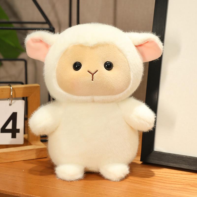 Boneca de máquina de agarrar de oito polegadas boneca ovelha pequena porco coelho boneca brinquedo de pelúcia máquina de boneca de clipe boneca atividade de arremesso de casamento
