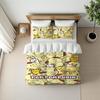 P-Pompompurin Cute Duvet Cover Set Home Style Bedding Soft Laundry Cotton Bed 3 Piece Set Student Dormitory Gift