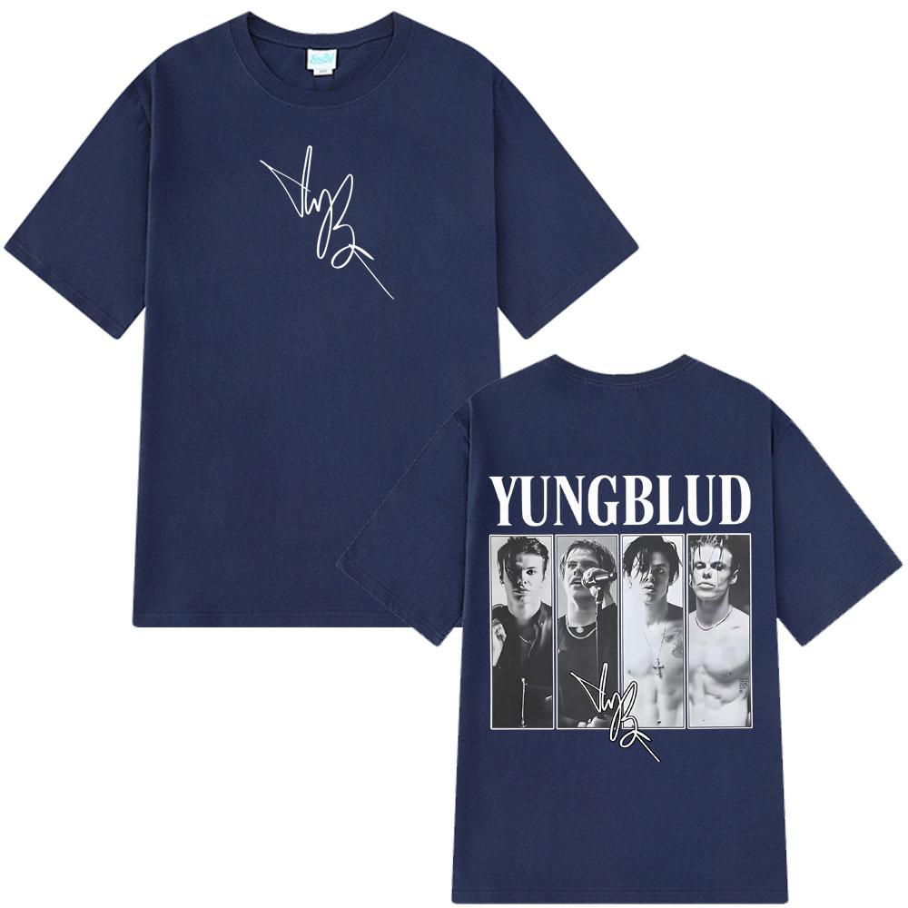 IDOLS Tour 2025 Yungblud Signature Grafik Vintage T-Shirt Herren Damen Punk Rock T-Shirts Locker Baumwolle Hip-Hop T-shirts Streetwear