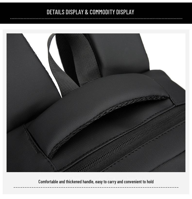 2025 Trendy Men's Large Capacity Student Backpack - Simple Business Shoulder Bag