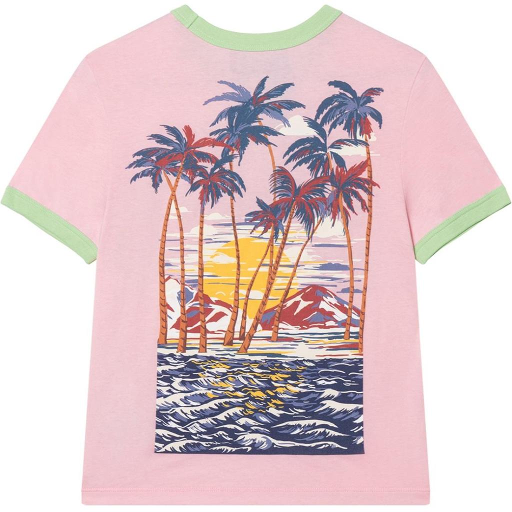 Gucci T Shirts Women's Pink Crew Neck Moderate 695816-XJED4-5904