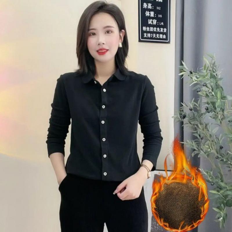 

This Double-sided German Velvet Warm Top Is A Versatile and Slimming Shirt for Women in Autumn and Winter. Pair It with A Fashionable Base Layer 4XL