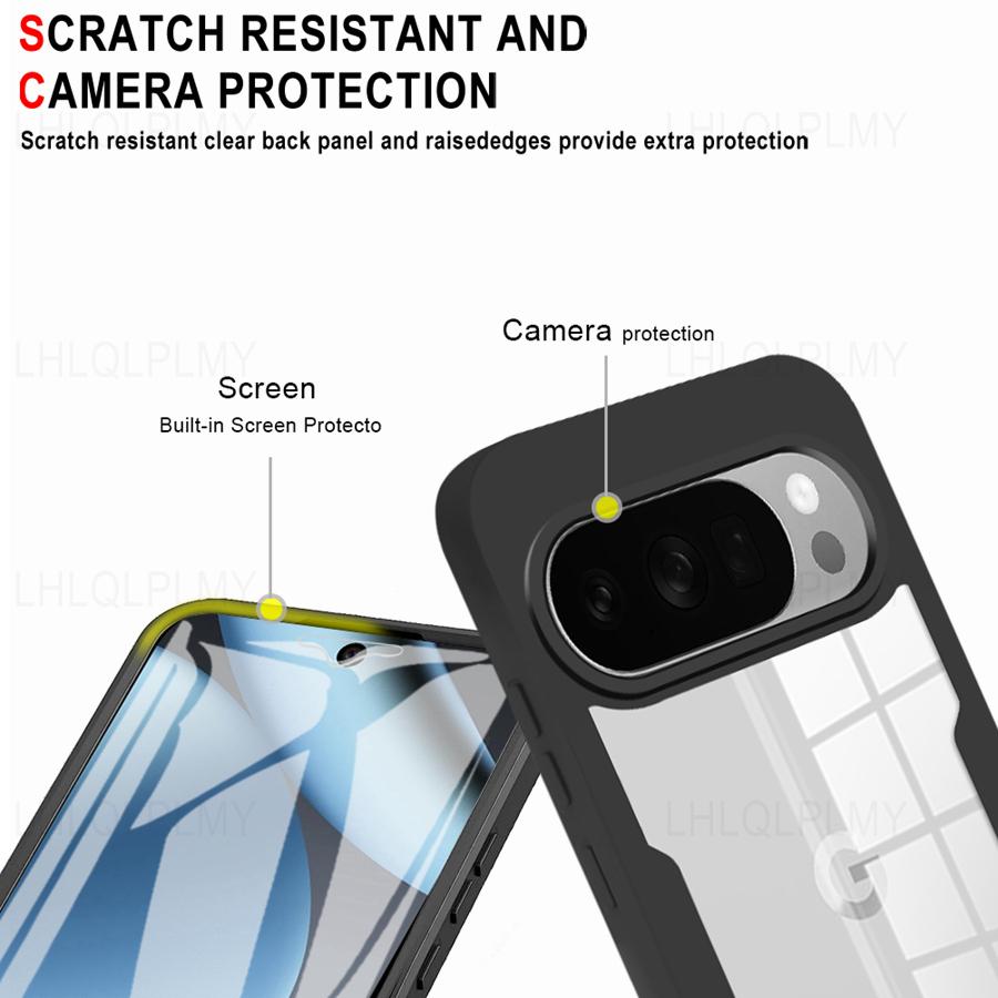 Front + Back Protect ShockProof Case For Google Pixel 9 10 Pro XL 10A 6A 360 Degrees Cover Pixel9 Pixel10