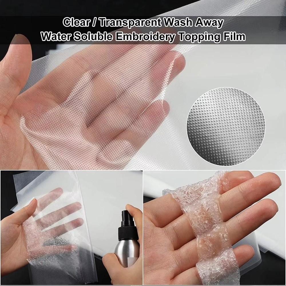 100Pcs DIY Crafts Water-soluble Embroidered Film Handmade Printable Lining Cloth  for Sewing Lovers