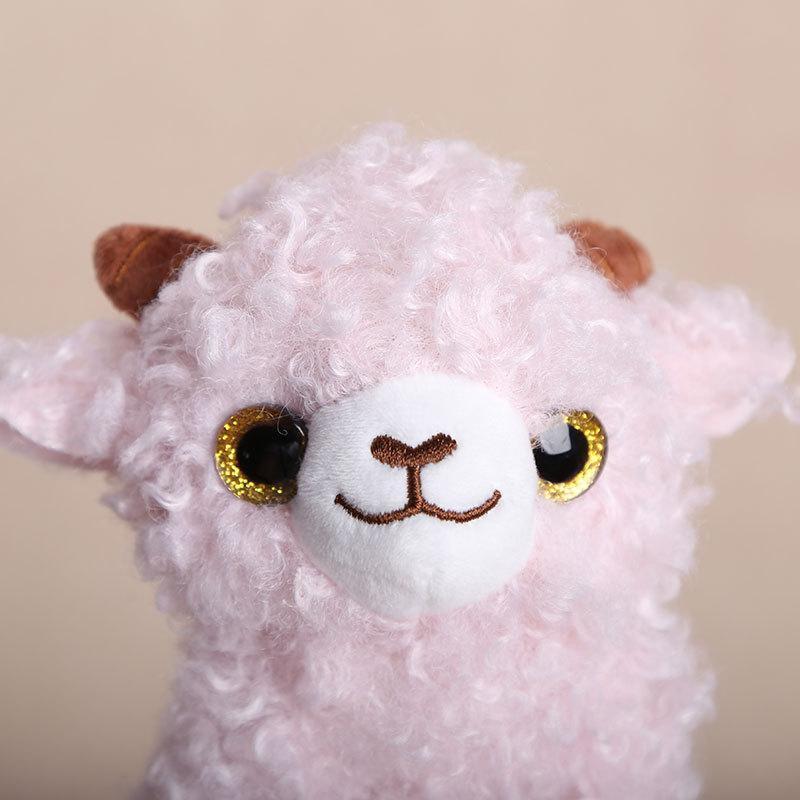 Cute Curly Sheep Plush Toys With Soft Fluffy Fabric Shiny Eyes Perfect For Kids Gifts Home Bedroom Decor