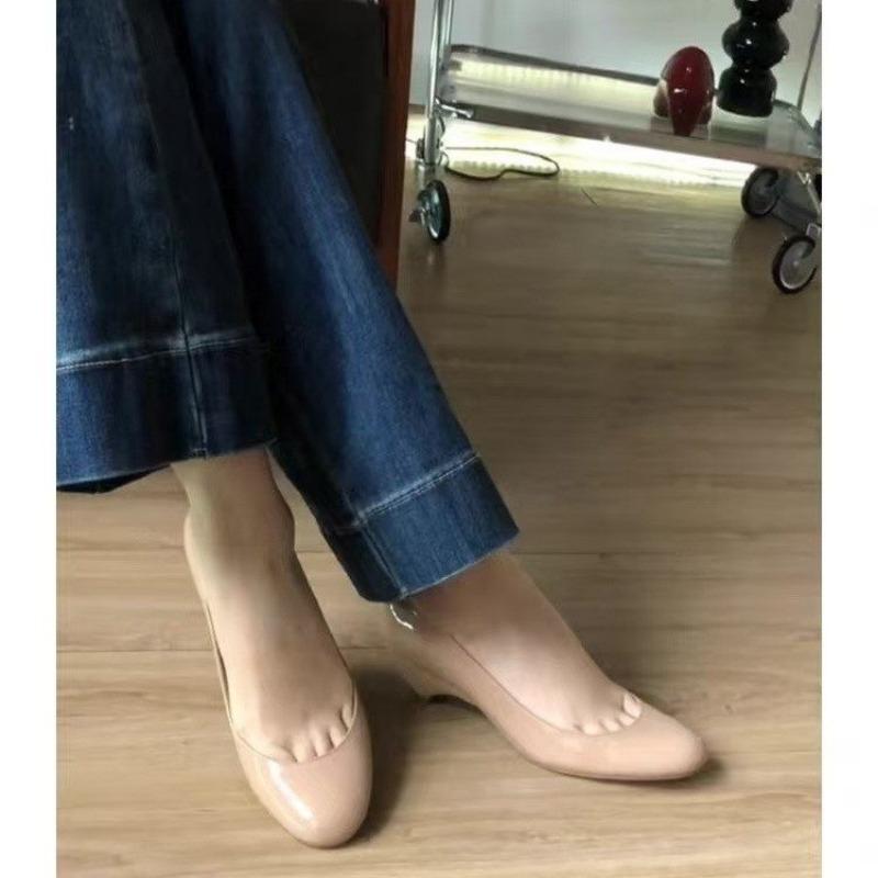 Fashion 2025Female Pumps Nude Shallow Mouth Women Shoes Fashion Office Work Wedding Party Shoes Ladies Low Heel Shoes