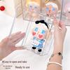 CRYBABY Silicone Keychain Doll Display Stand with Acrylic Dust Cover Cabinet