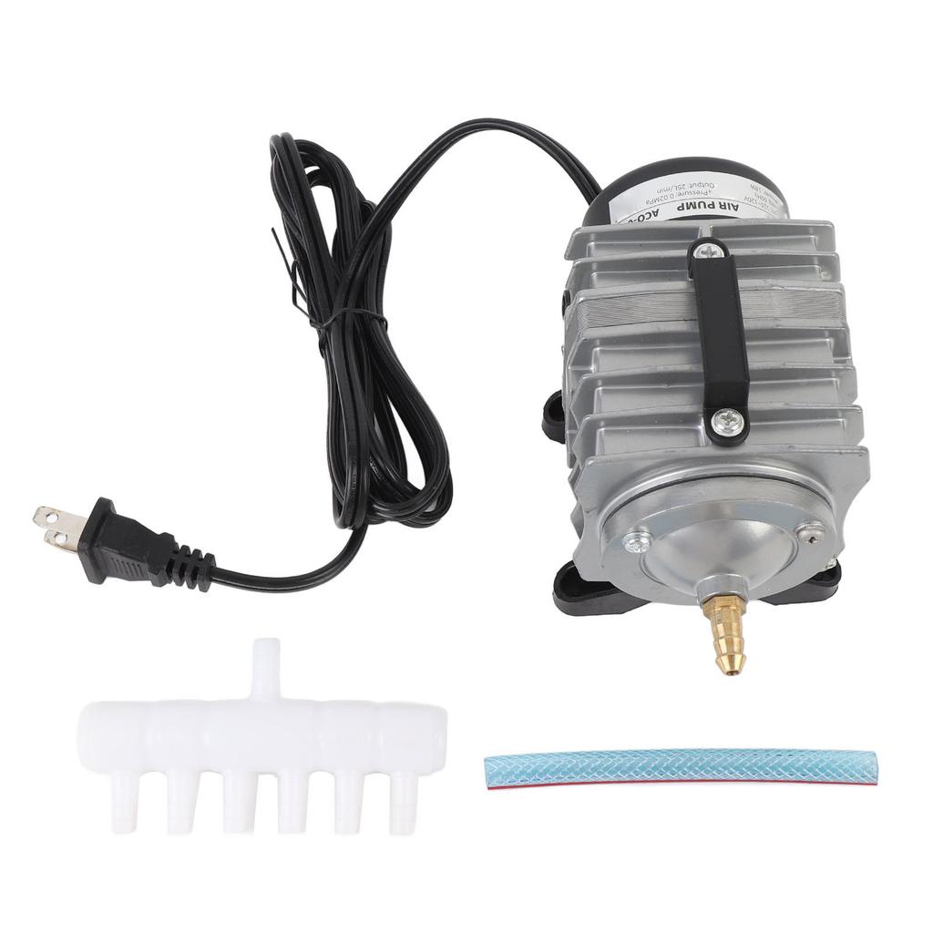Electromagnetic Air Pump Efficient Low Noise Aluminum Alloy Fish Tank Air Pump for Garden Pond