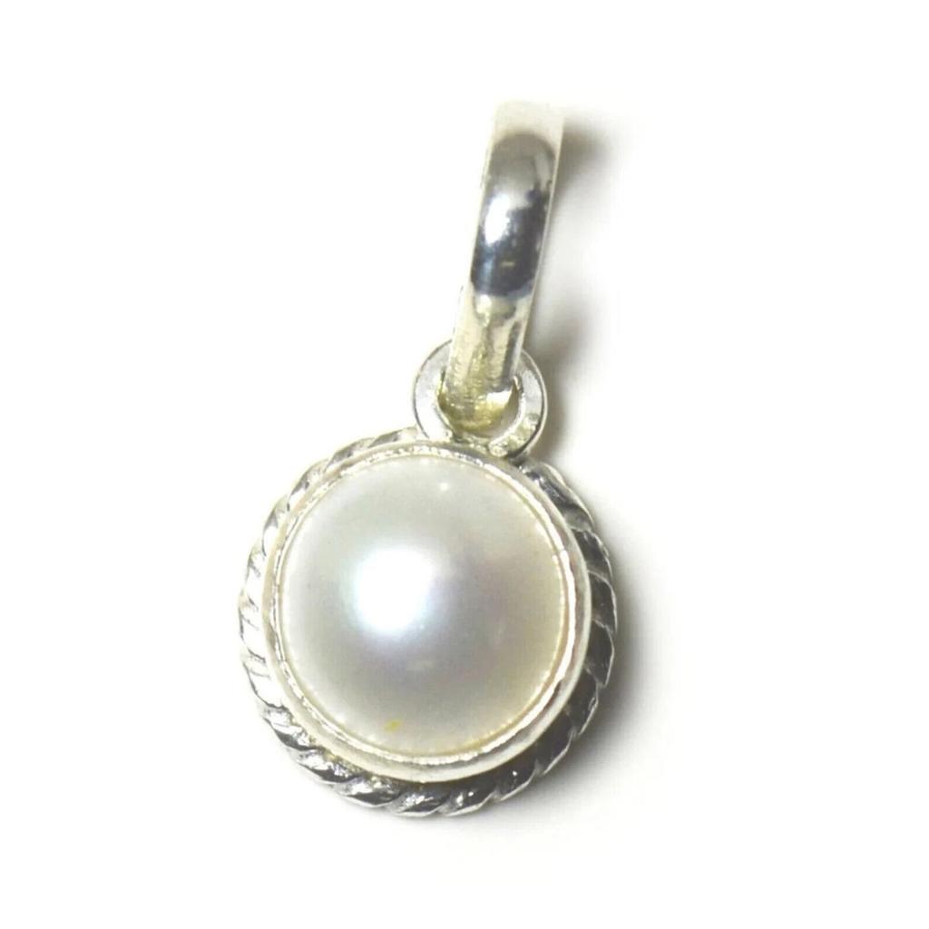Pearl Pendant, Moti pendant, Gemstone Locket, In Sterling Silver 925 Pendant