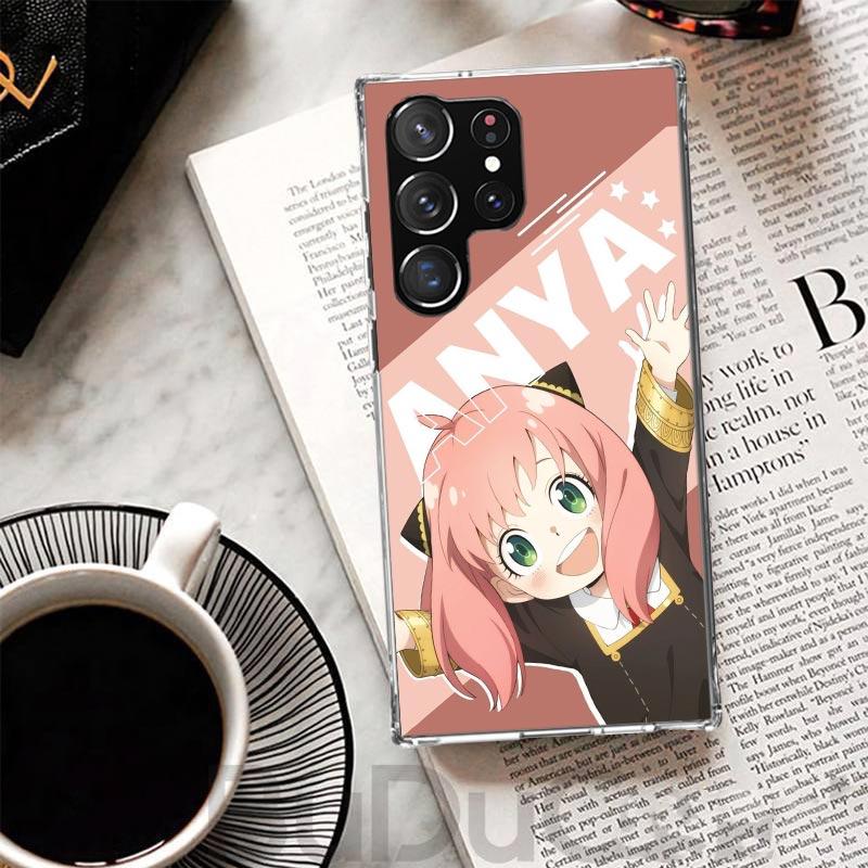 S-Spy Family Anya Cover For Samsung Galaxy S23 S22 S24 S25 Ultra S21 Plus S20 FE Phone Case S10 + S10E S25U Print Coque