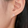 [SILVER] S HEART PAVE EARRINGS (2 COLORS)