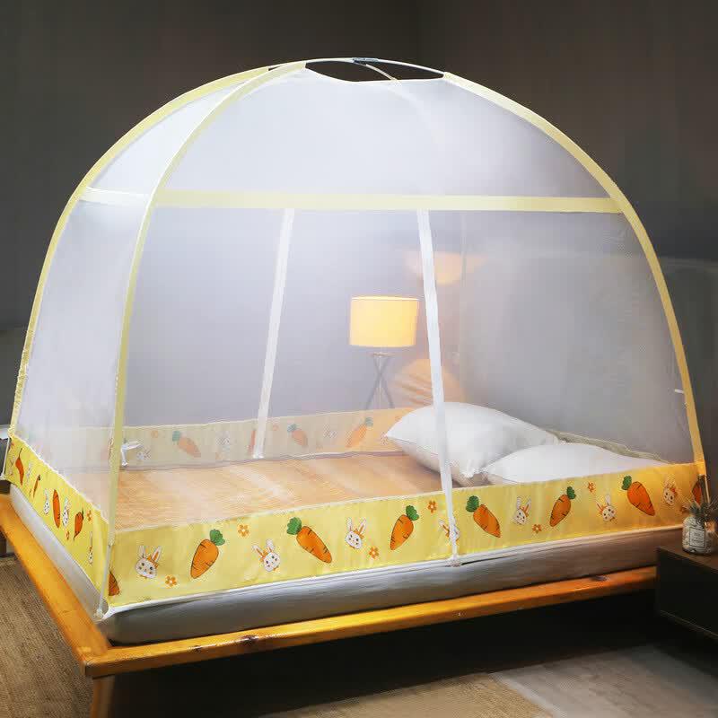 mling Free-Installation Foldable Yurt Mosquito Net