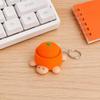 Keychain Pendant, Cartoon Turtle Design 3D Printed Food Keychain, Stress-Relief Buttons Finger-Clicking Keychain