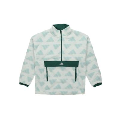 Warme Winddichte Stehkragen Fleece Pullover Jacke Herren Oberteile Hellgrün GM4441