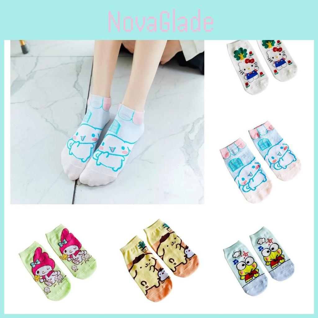 Cute Cartoon Cotton Socks For Girls Breathable And Anti-slip Spring/summer Low Cut Invisible Socks Characters)