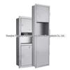 Recessed Stainless Steel Hand Paper Box with Trash Can for Hotels and Offices