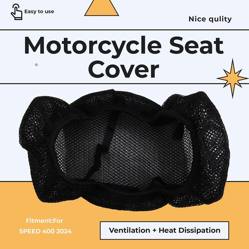 M0t-rMotorcycle Accessories Seat Cover for SPEED400 2024 SPEED 400 Seat Covers Seat Protect Cushion 3D Airflow Seat