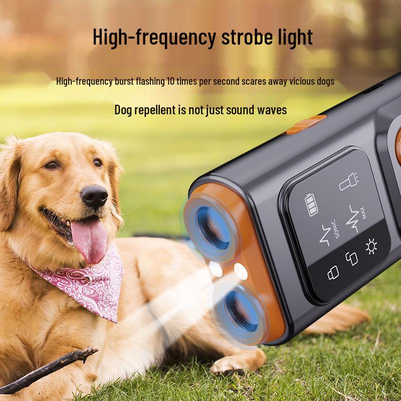 Double-Headed Ultrasonic Dog Repeller & Trainer - Stop Barking & Drive Away Dogs