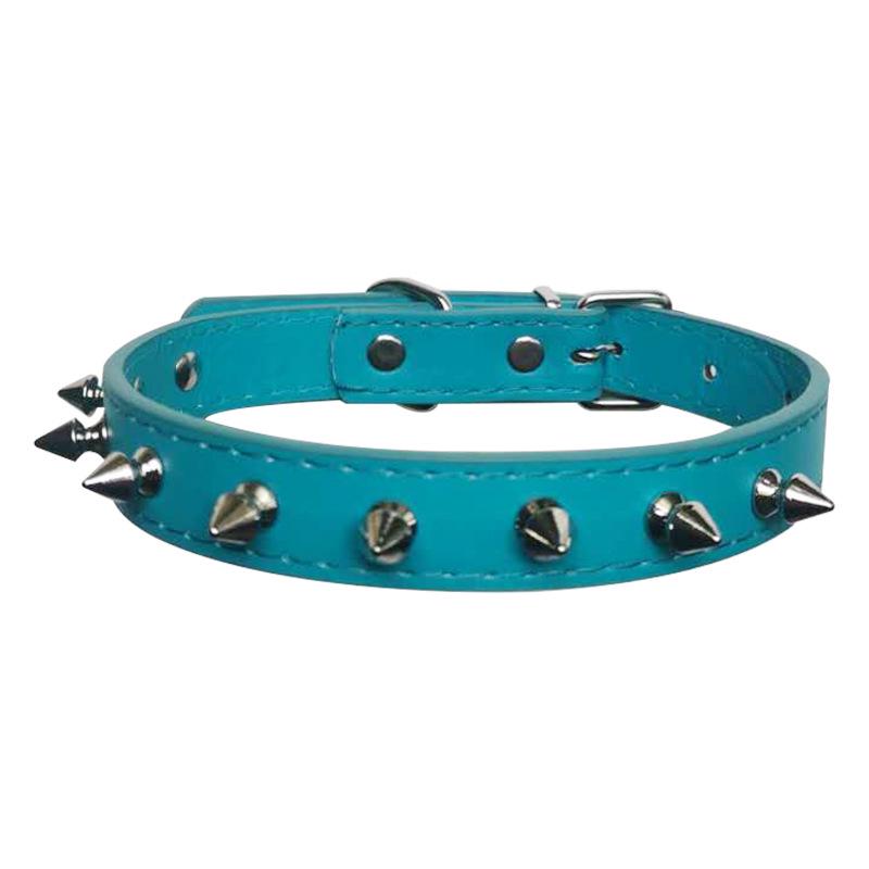 Multi-Color PU Leather Dog Collar & Leash - In Stock