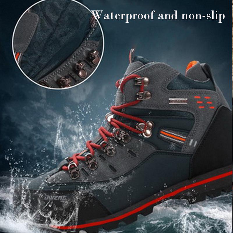 Large Size 40-47 Men's High-top Outdoor Hiking Shoes Waterproof and Sand-proof Hiking Desert Boots Sports Shoes