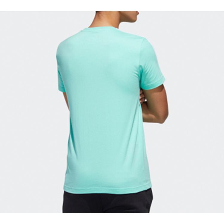 Adidas Neo T Shirts Men's Teal Crew Neck Moderate Straight Fit GK1553
