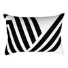 Classic Fashion Black and White Striped Geometric Rectangle Embrace Pillowcase Sofa Living Room Home Decor Cushion Cover