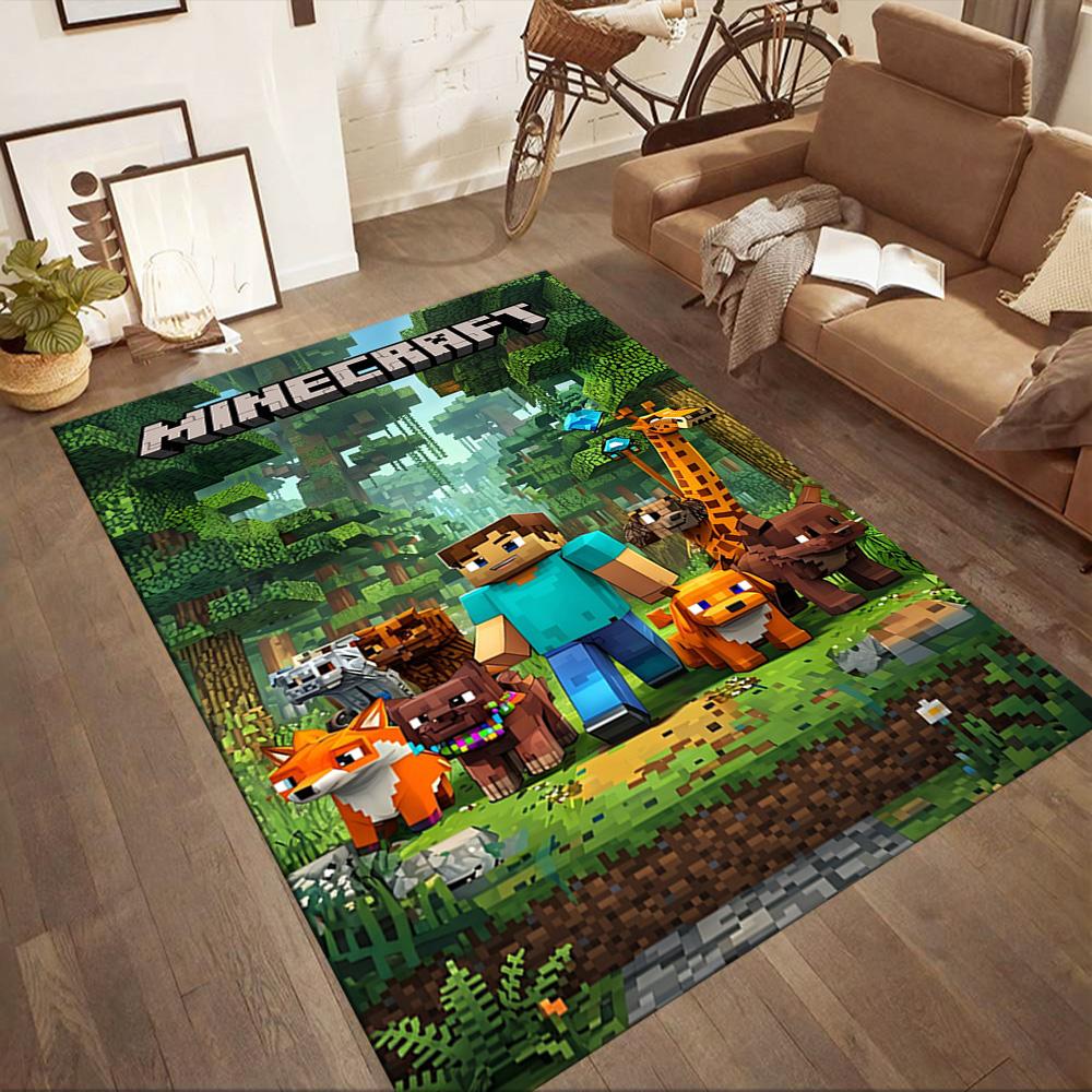 Minecraft 41 Floor Mat Design for Living Rooms Game Room Playrooms Decorate room Anti-slip Rug Anime Office Decor Gift for Festivals