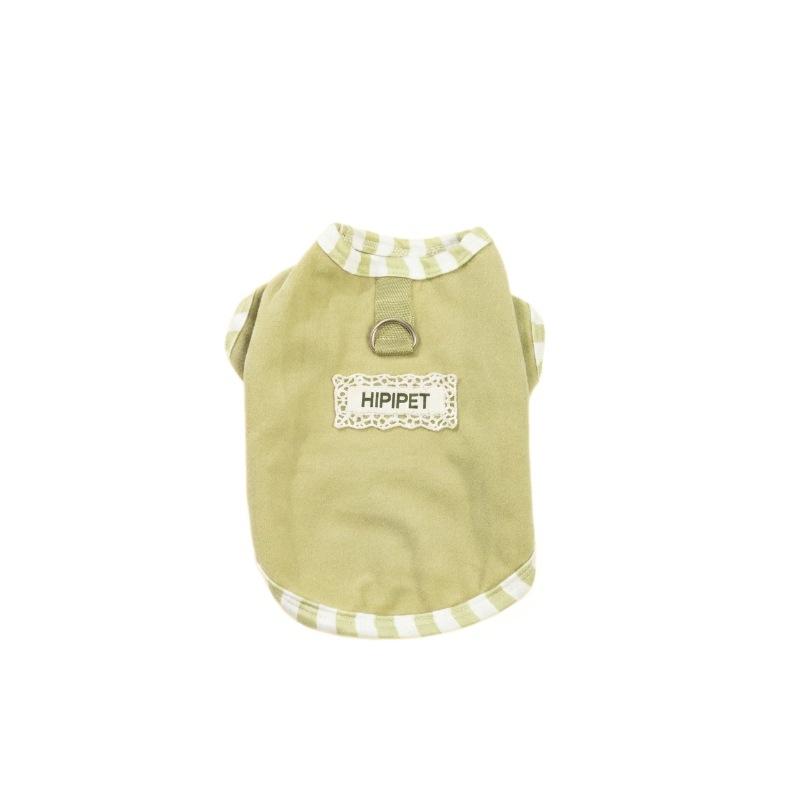 Autumn and winter two-legged German velvet vest home top can lead small and medium-sized dogs, dog clothes, cat clothes thickened