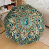 Peacock Feather Mandala Automatic Opening Folding Umbrella - 8 Bone Iron Frame, Suitable for Fans, Travel, Daily Use, Gift for Outdoor Enthu