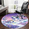 1PC Unicorns Clouds Non-Slip Floor Round Carpet, Office, Family, Bedroom, Large Area Rug Indoor Rugs,  Durable Polyester-L0392
