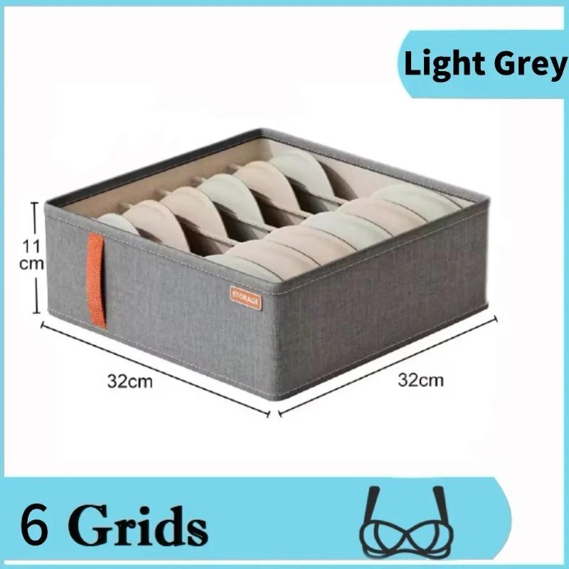 Boîte de Rangement Empilable Organisateur de Tiroir Armoire Sous-vêtements Chaussettes Soutien-gorge Rangement Grilles Boîtes Division Placard Boîte de Rangement Vêtements Étui