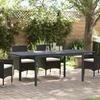 Outdoor Dining Table Foldable Anthracite 210 x 90 x 73 cm Steel