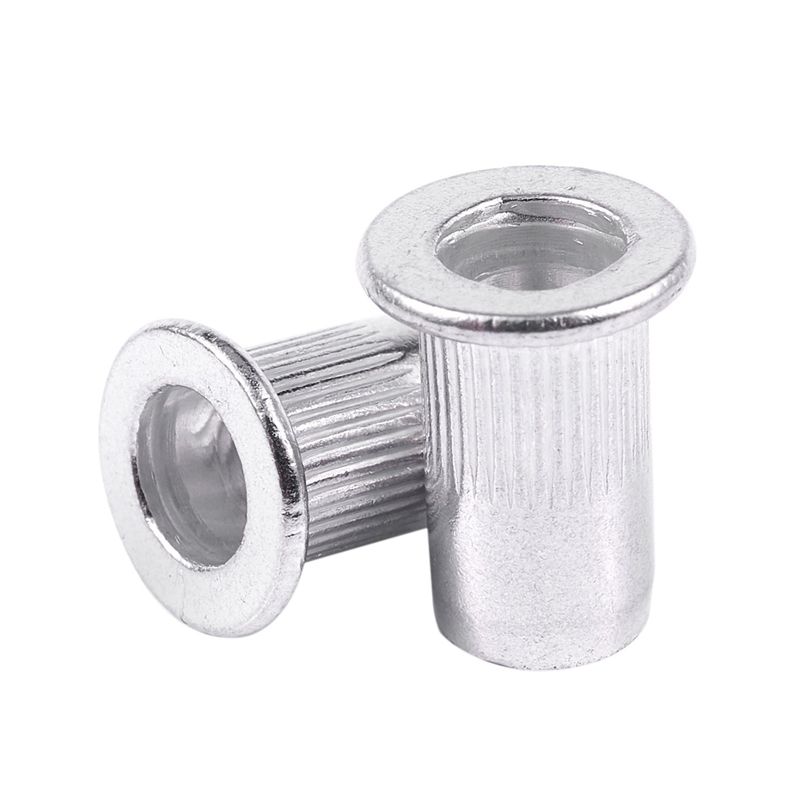 A74E-M5 Aluminium Threaded Rivnuts Flat Head Rivet Nuts Nutserts 300Pcs