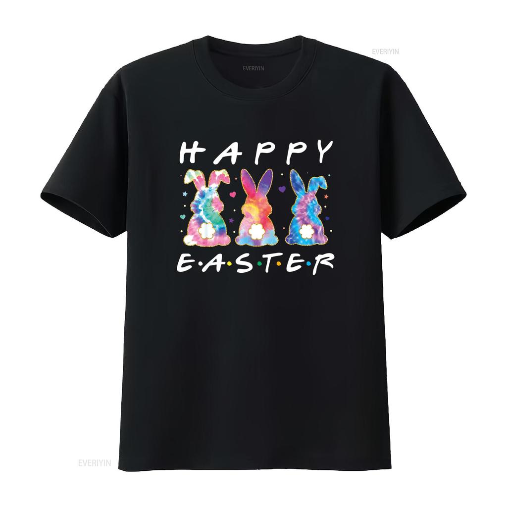 Happy Easter Cute Bunny Family Matching Outfit T Shirt vintage Washed streetwear Casual Comfortable graphic designer clothes