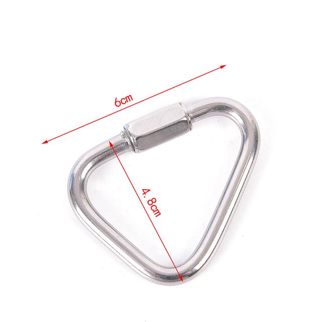 Buckle Mountaineering Snap Clip Fast Hook Triangle Carabiner Climbing Buckle Safety Connection Lock