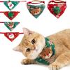 Christmas Pet Scarf Adjustable Triangle Bib Neckerchief Dog Cat Saliva Towel Fashionable Pet Decor Supplies