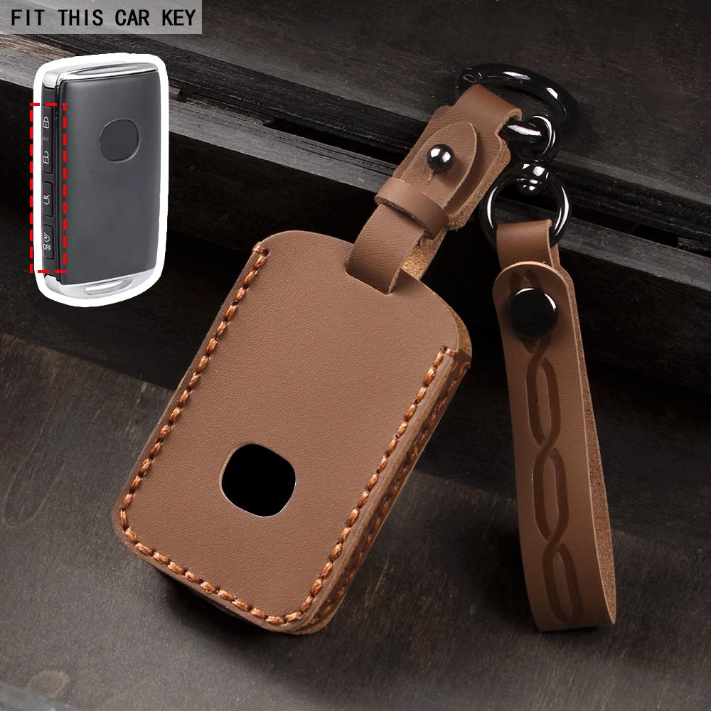 Leather Key Case Shell Fob for Mazda 3 Alexa CX4 CX5 CX-5 CX8 CX-30 CX30 2019 2020 Protector Accessories